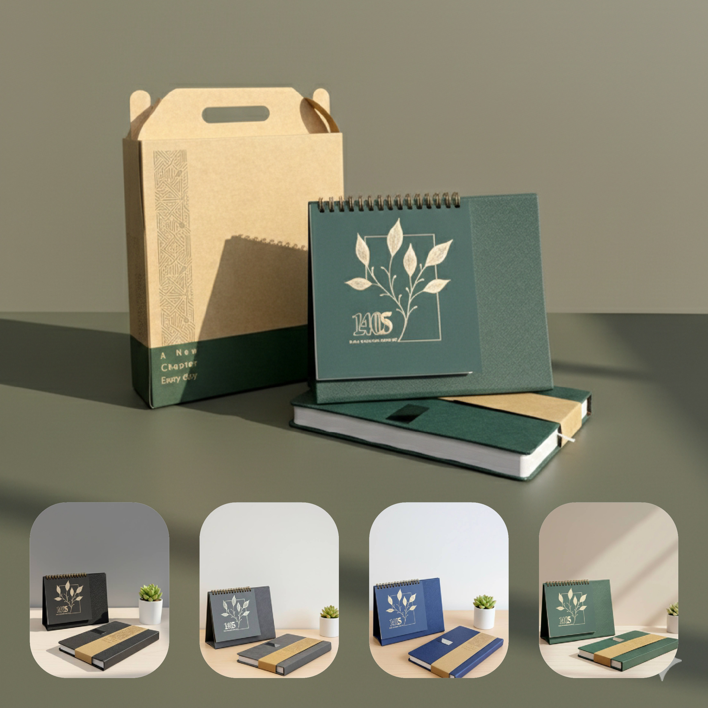 ست سالنامه و تقویم رومیزی مدل کوروش