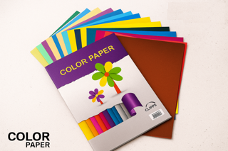 کاغذ روغنی کلیپس سایز ۳۴×۲۴ | بسته ۱۸ رنگ متنوع و شاد