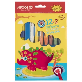 پاستل 2+12 رنگ آریا