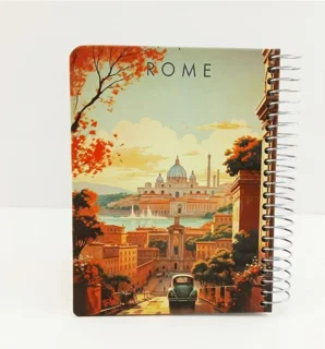 دفتر یادداشت 200 برگ خط دار طلاکوب مدیر طرح رم