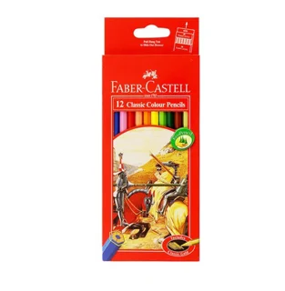 مداد رنگی 12 رنگ فابر کاستل