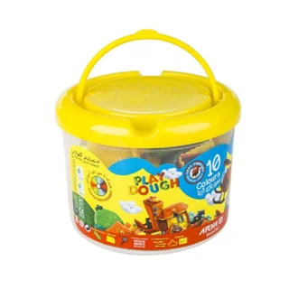 خمیر بازی آریا مدل سطلی 10 رنگ