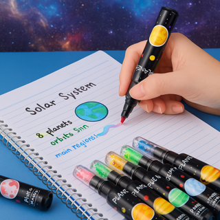 هایلایتر کهکشانی طرح سیارات (Planet Highlighters)