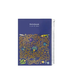 دفتر مجلد سیمی 80 برگ پاپکو کد  7178