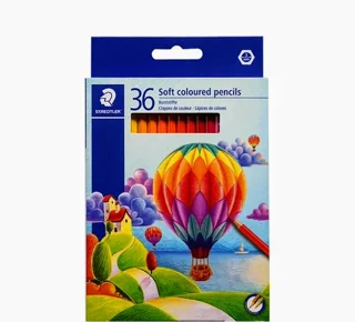 مدادرنگی ۳۶ رنگ جعبه مقوایی سافت استدلر مدل 143 CD36 LI